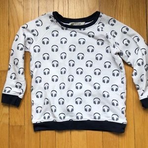 Monica + Andy headphone sweatshirt